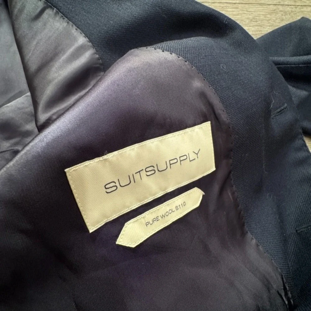 Suitsupply Sport Coat Mens 40 Blue Pure Wool Reda Super 110s Blazer Lazio Slim‎